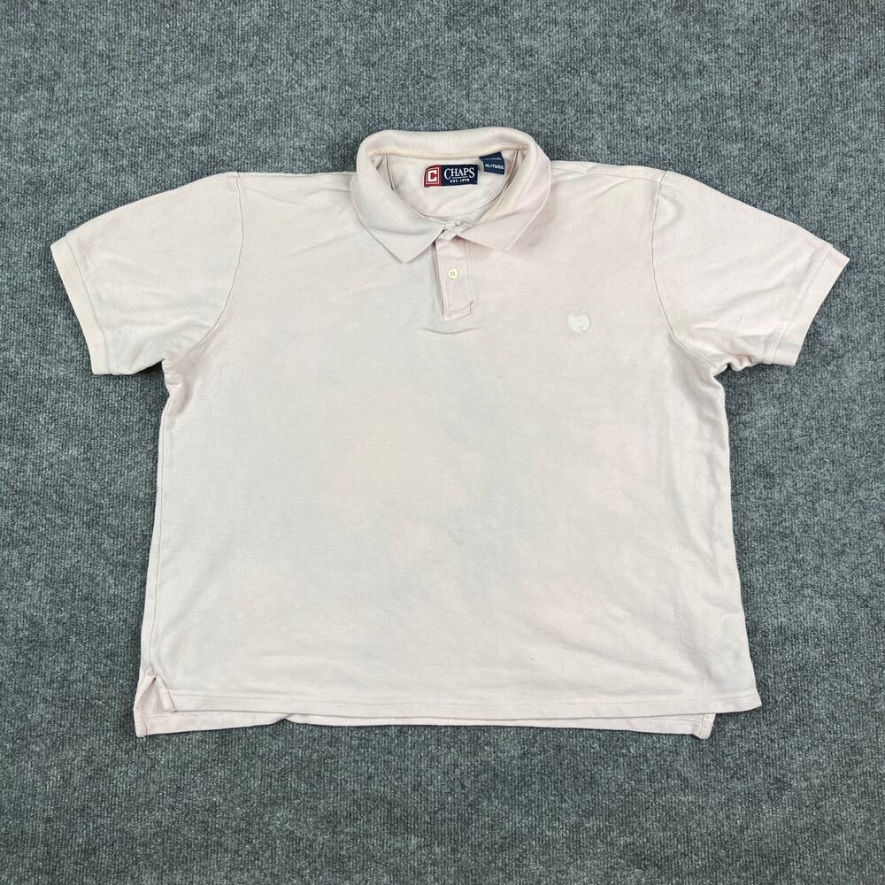 Chaps Ralph‎ Lauren Polo Shirt Mens XL Pink Classic Fit Short Sleeve Casual